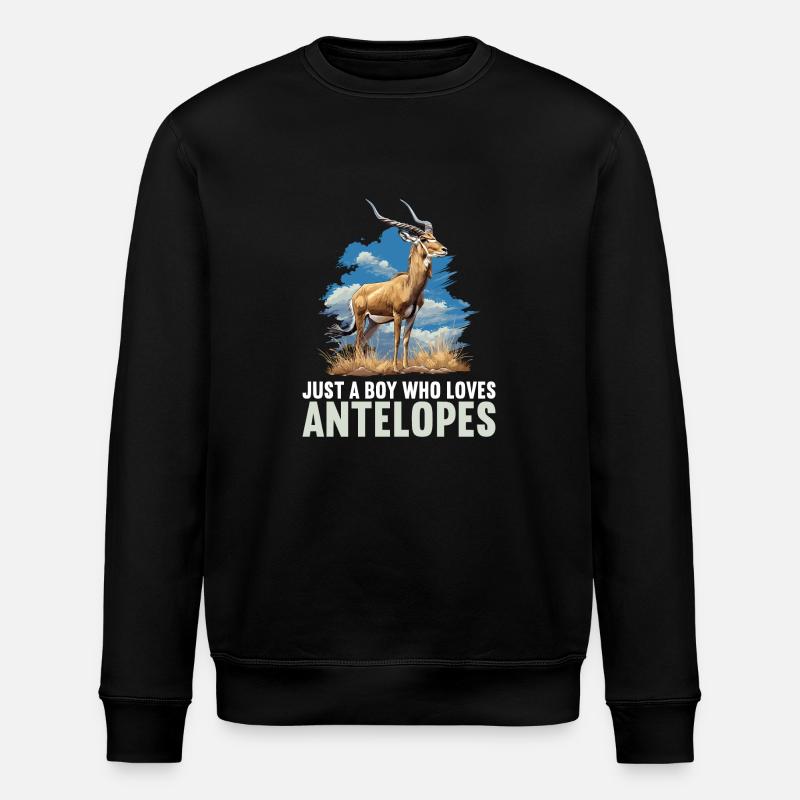 Antelope Antilopen Antilope - Stanley/Stella ROLLER Unisex Organic Sweatshirt - black
