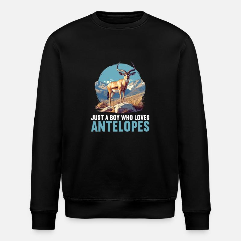 Antelope Antilopen Antilope - Stanley/Stella ROLLER Unisex Organic Sweatshirt - black