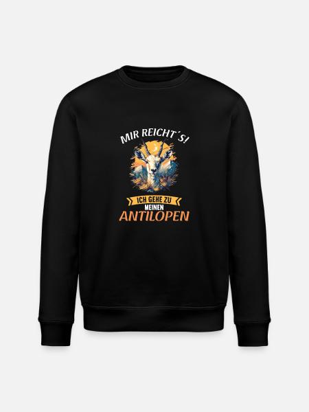 Antelope Antilopen Antilope - Stanley/Stella ROLLER Unisex Organic Sweatshirt - black