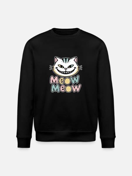 MEOW MEOW - Stanley/Stella ROLLER Unisex Organic Sweatshirt - black