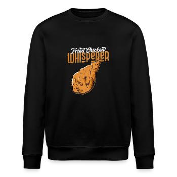 Fried Chicken Whisperer Fast Food Fry - Stanley/Stella Unisex Bio-Sweatshirt ROLLER - Schwarz - Vorne - Nik (191cm)