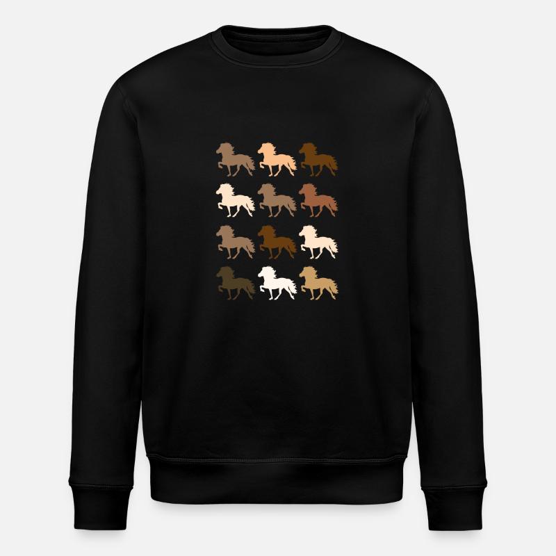 Islandpferd - Stanley/Stella Unisex Bio-Sweatshirt ROLLER - Schwarz