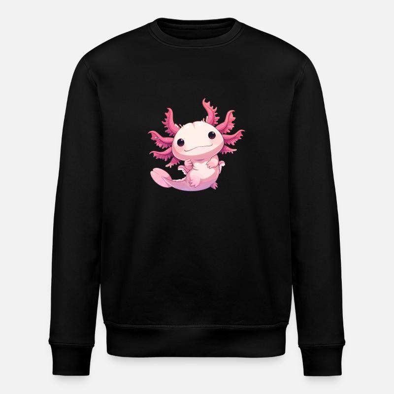 Axolotl - Stanley/Stella Unisex Bio-Sweatshirt ROLLER - Schwarz