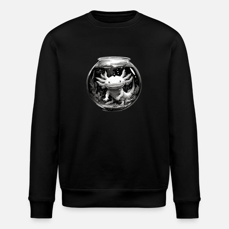 Axolotl - Stanley/Stella ROLLER Unisex Organic Sweatshirt - black
