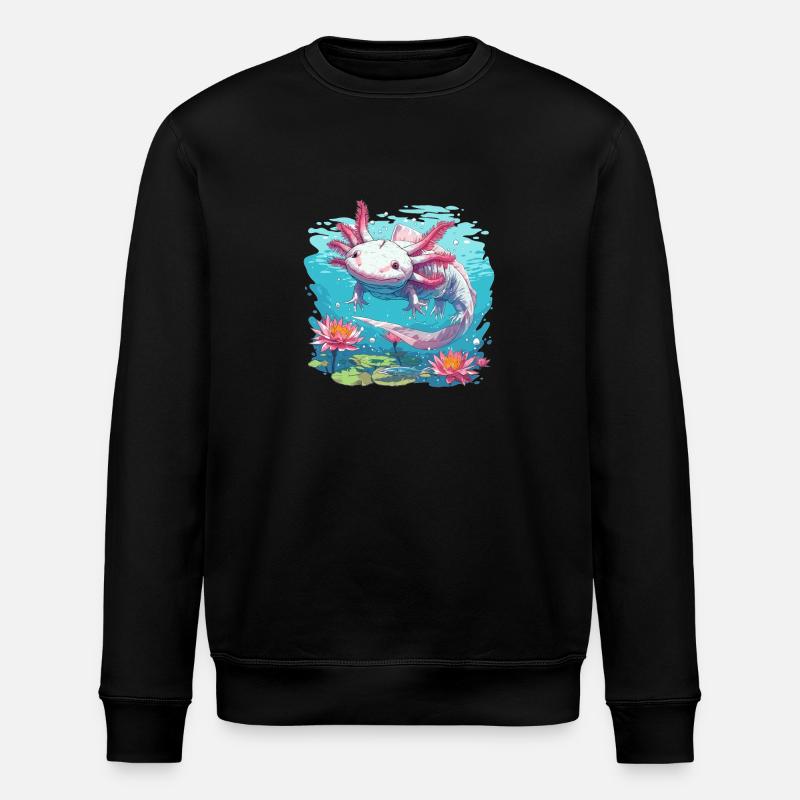 Axolotl - Sweat bio ROLLER Stanley/Stella Unisexe - noir
