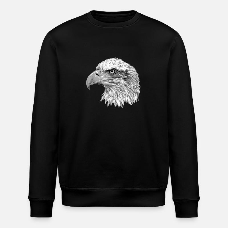 Bald Eagle Weißkopfseeadler - Stanley/Stella Unisex Bio-Sweatshirt ROLLER - Schwarz