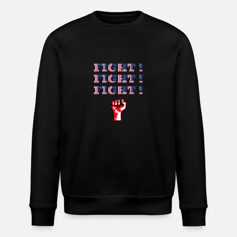 USA Wahlkampf - Stanley/Stella Unisex Bio-Sweatshirt ROLLER - Schwarz
