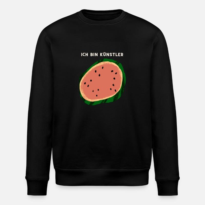 Ich bin Künstler - Stanley/Stella Unisex Bio-Sweatshirt ROLLER - Schwarz
