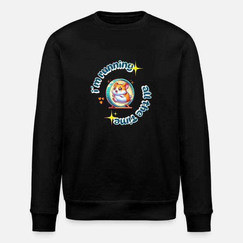 Courir tout le temps - Sweat bio ROLLER Stanley/Stella Unisexe - noir