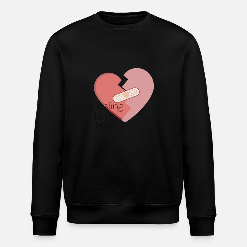 CŒUR BRISÉ - Sweat bio ROLLER Stanley/Stella Unisexe - noir
