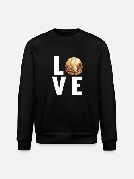 Barn Owl Schleiereulen Schleiereule - Stanley/Stella ROLLER Unisex Organic Sweatshirt - black
