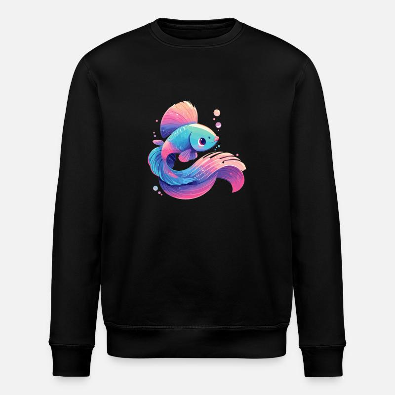 Bettas Betta Fish Betta - Stanley/Stella ROLLER Unisex Organic Sweatshirt - black