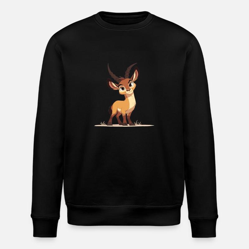 Antilope Antilope ouverte - Sweat bio ROLLER Stanley/Stella Unisexe - noir