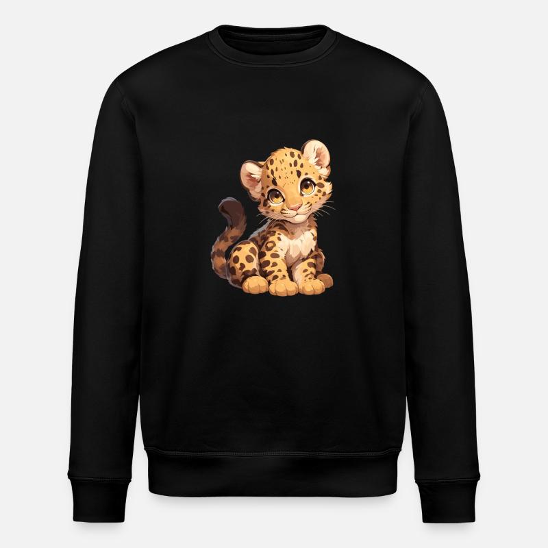 Leoparden Leopard - Stanley/Stella Unisex Bio-Sweatshirt ROLLER - Schwarz