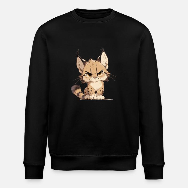 Lynx Luchse Luchs - Stanley/Stella ROLLER Unisex Organic Sweatshirt - black