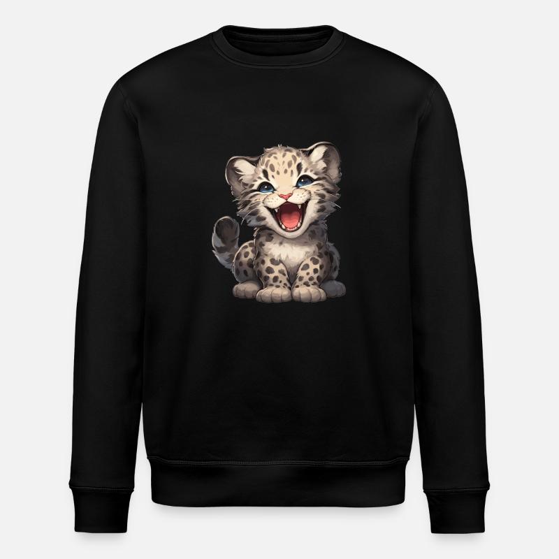 Nebelparder léopard nébuleux - Sweat bio ROLLER Stanley/Stella Unisexe - noir