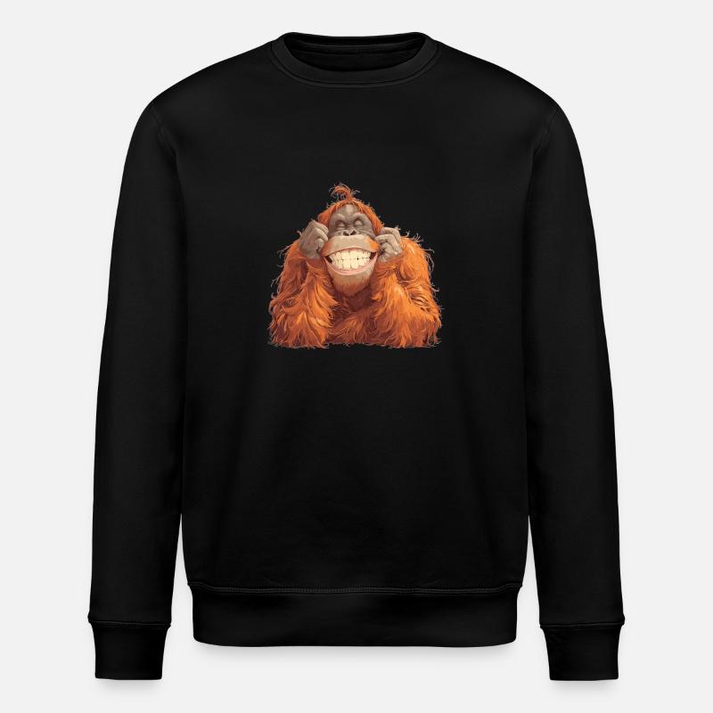 Orangutans Orangutan - Stanley/Stella ROLLER Unisex Organic Sweatshirt - black