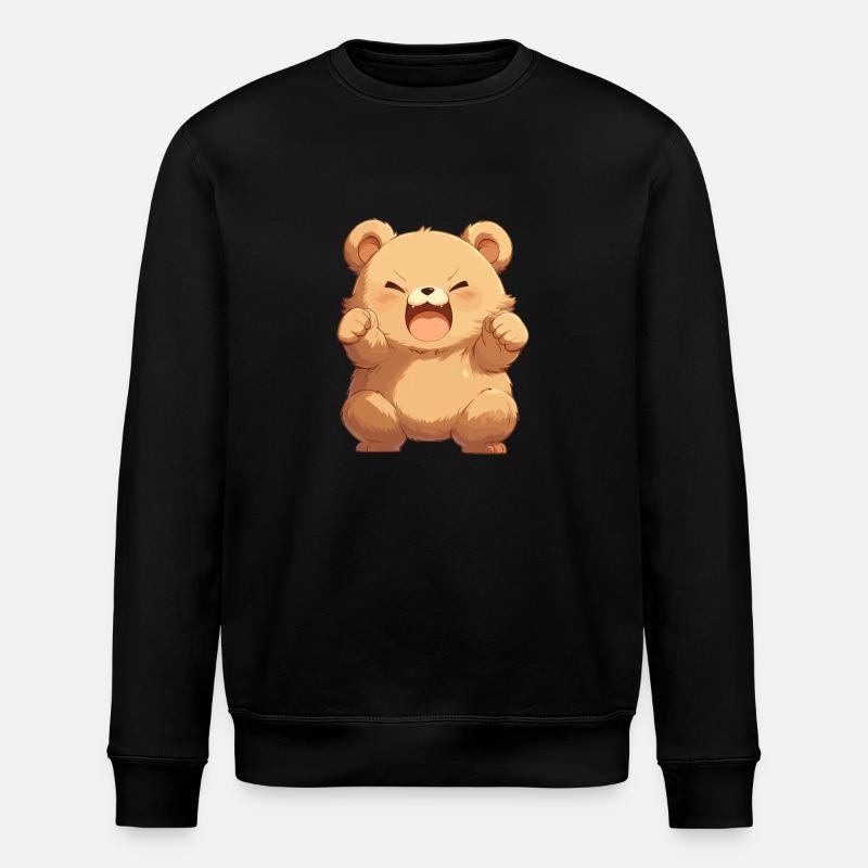 Bear Bären Bär - Stanley/Stella Unisex Bio-Sweatshirt ROLLER - Schwarz
