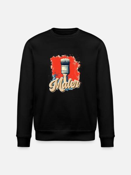 Tolle Maler Handwerker Design - Stanley/Stella Unisex Bio-Sweatshirt ROLLER - Schwarz