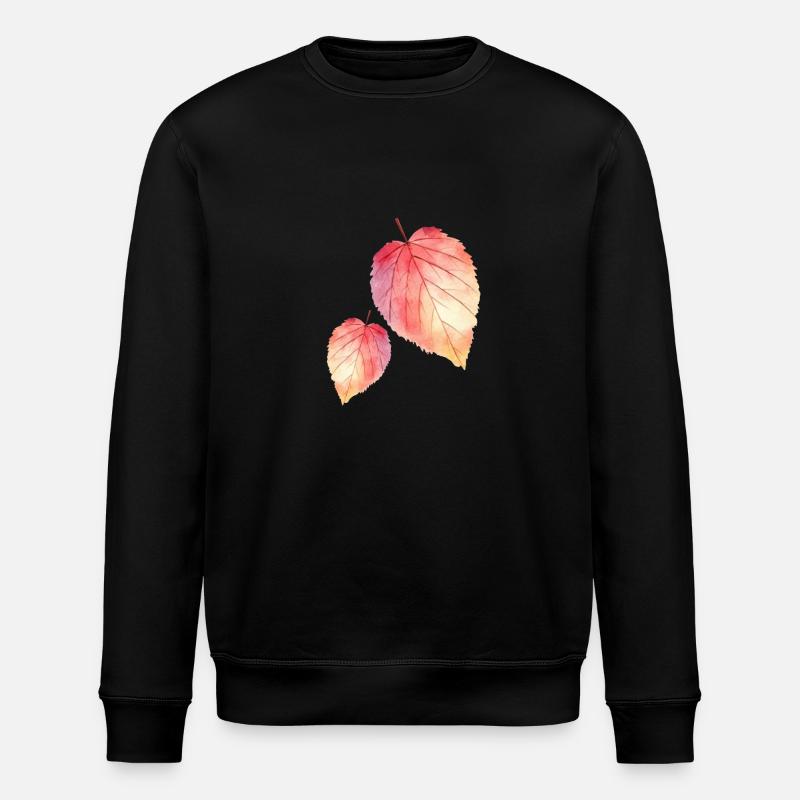 Herbst-Aquarell-Blätter Feuilles d’aquarelle d’automne - Sweat bio ROLLER Stanley/Stella Unisexe - noir