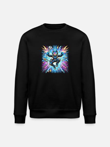 Electrician can do everything - Stanley/Stella ROLLER Unisex Organic Sweatshirt - black