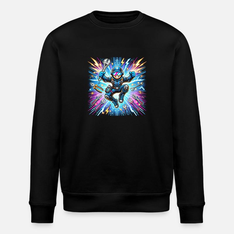 Elektriker kann alles - Stanley/Stella Unisex Bio-Sweatshirt ROLLER - Schwarz