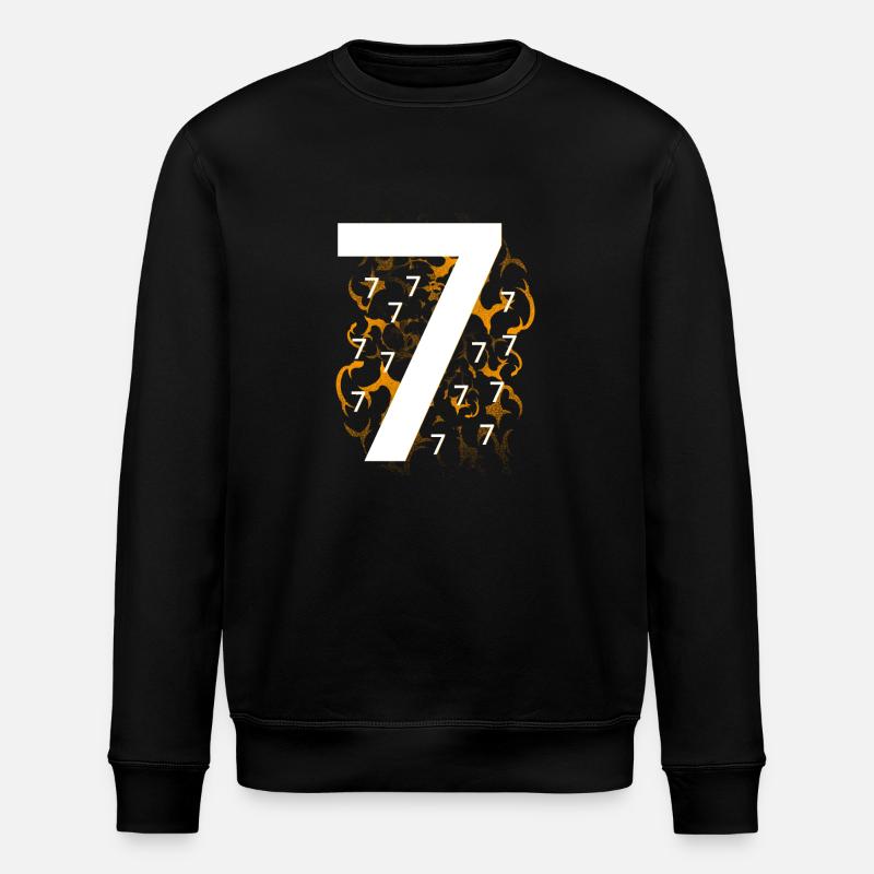 Many sevens - Stanley/Stella ROLLER Unisex Organic Sweatshirt - black