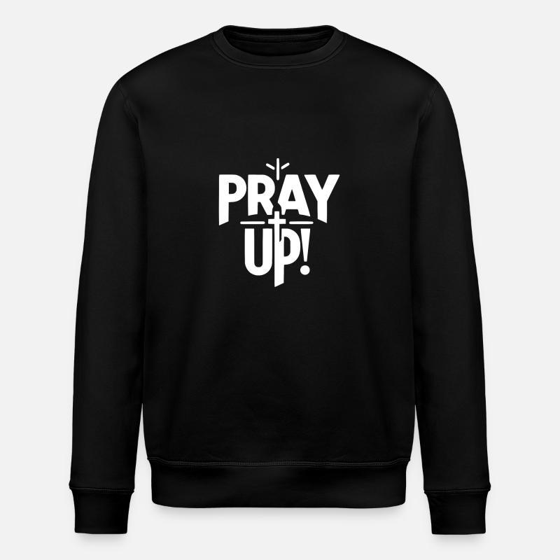 Priez haut - Sweat bio ROLLER Stanley/Stella Unisexe - noir