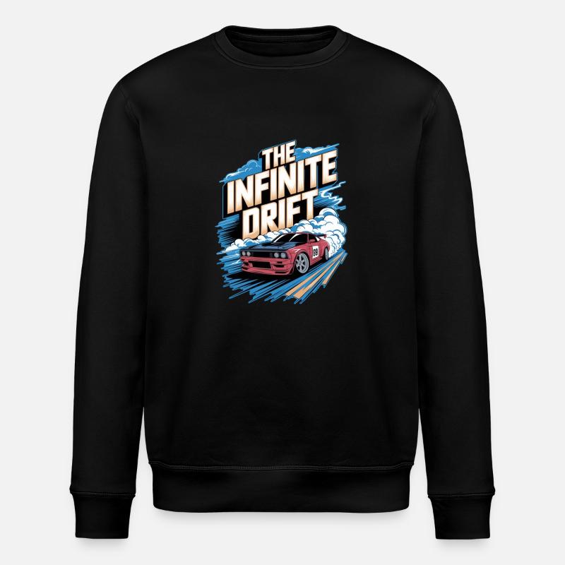 Infinite Drift - Car Racing - Stanley/Stella ROLLER Unisex Organic Sweatshirt - black