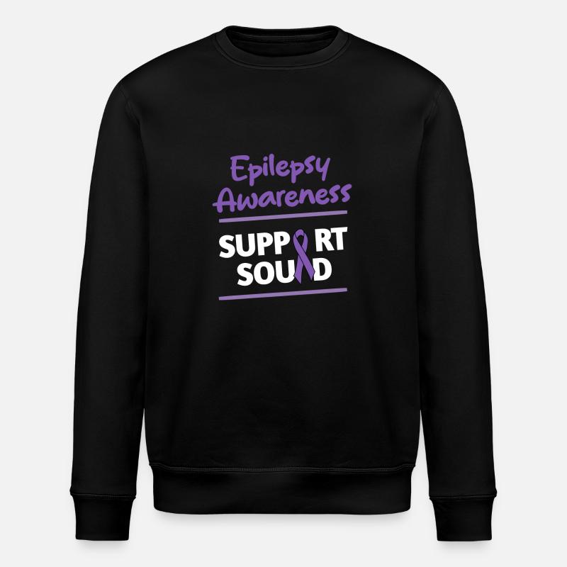 Mois de l’épilepsie - Sweat bio ROLLER Stanley/Stella Unisexe - noir