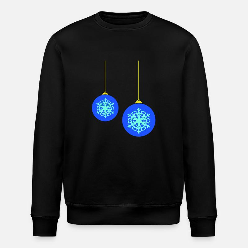 weihnachtskugeln - Stanley/Stella Unisex Bio-Sweatshirt ROLLER - Schwarz