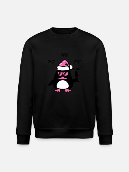 Beach Duck Christmas - Stanley/Stella ROLLER Unisex Organic Sweatshirt - black