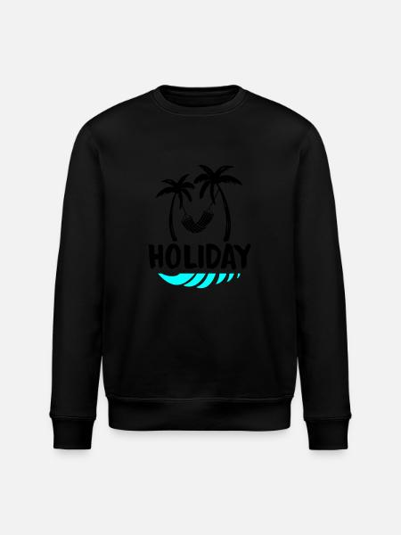 palms relax holiday - Stanley/Stella Unisex Bio-Sweatshirt ROLLER - Schwarz