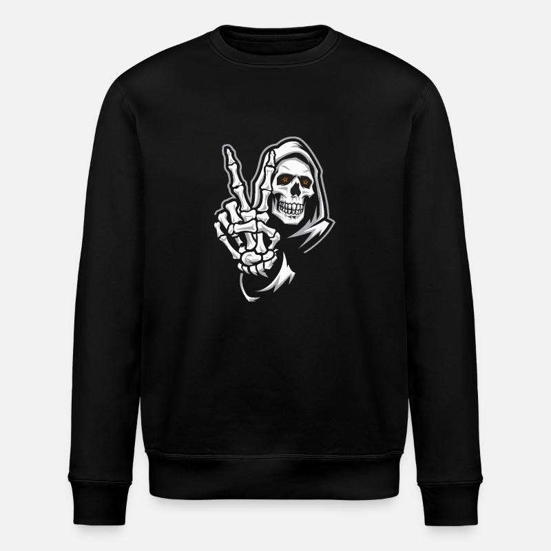 SKULL - Stanley/Stella ROLLER Unisex Organic Sweatshirt - black