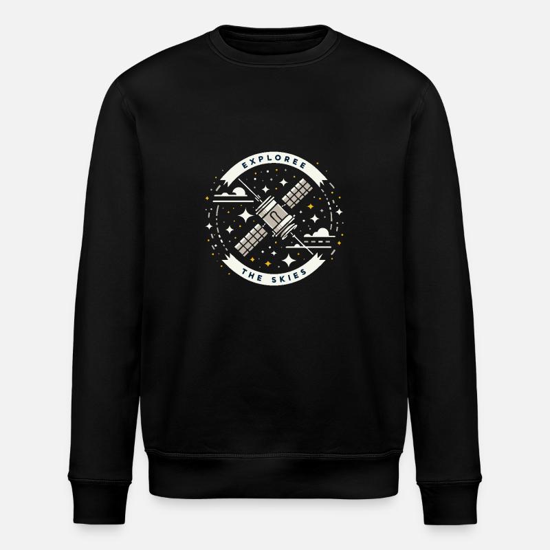 ERKUNDEN SIE DIE LÜFTE - Stanley/Stella Unisex Bio-Sweatshirt ROLLER - Schwarz
