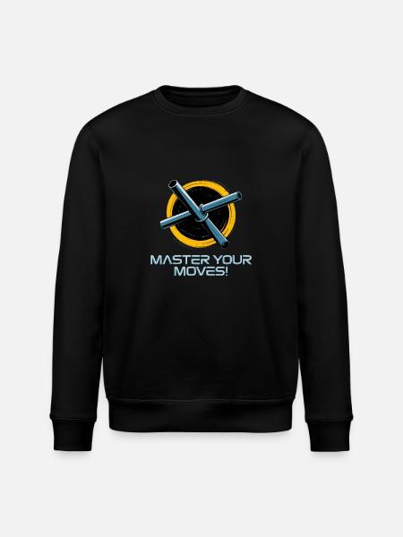MASTER YOUR MOVES - Stanley/Stella ROLLER Unisex Organic Sweatshirt - black