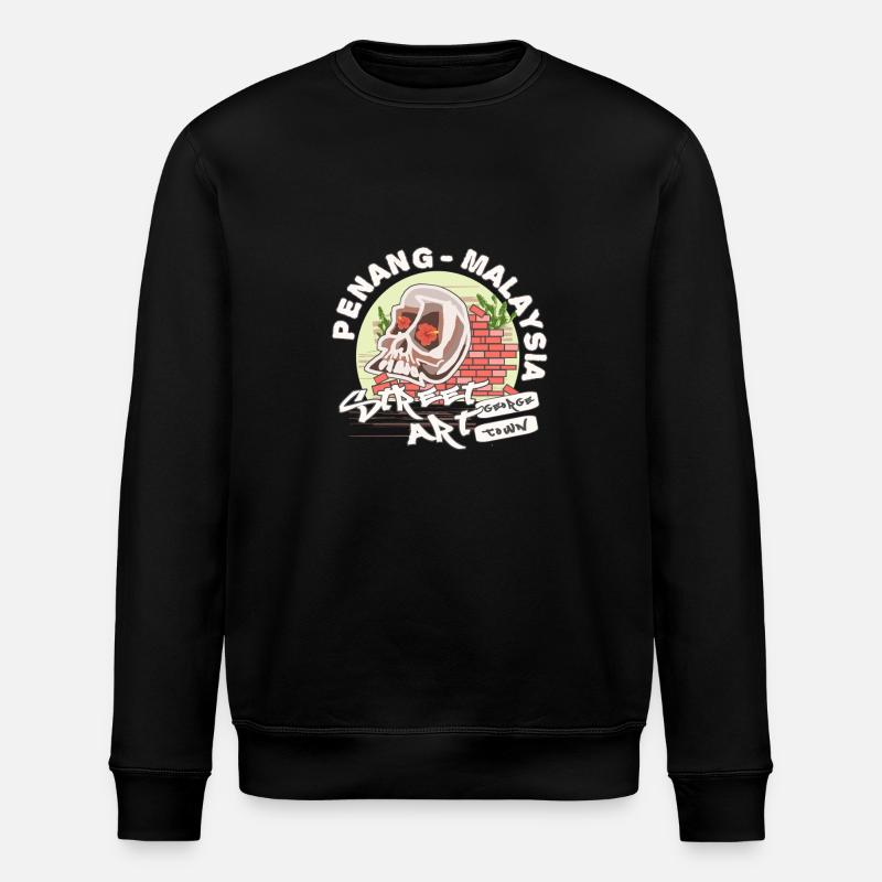 Crâne graffiti art malaisien - Sweat bio ROLLER Stanley/Stella Unisexe - noir