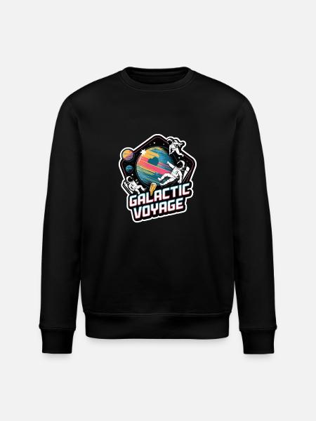 GALACTIC VOYAGE - Stanley/Stella ROLLER Unisex Organic Sweatshirt - black