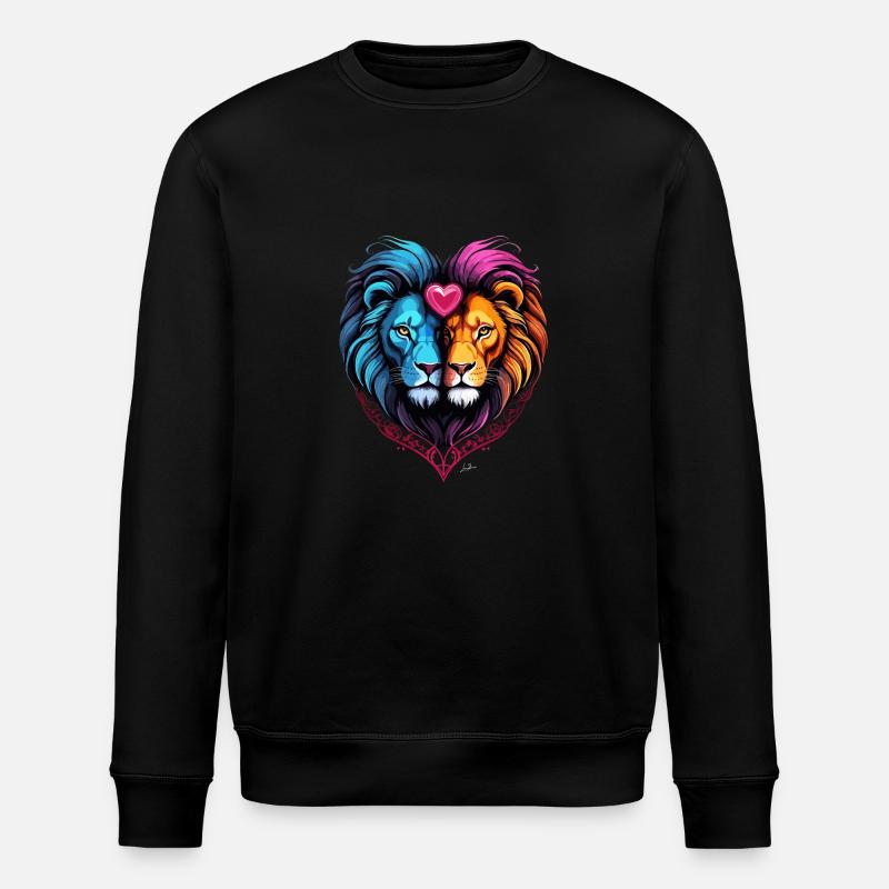 Love valentin lion - Sweat bio ROLLER Stanley/Stella Unisexe - noir