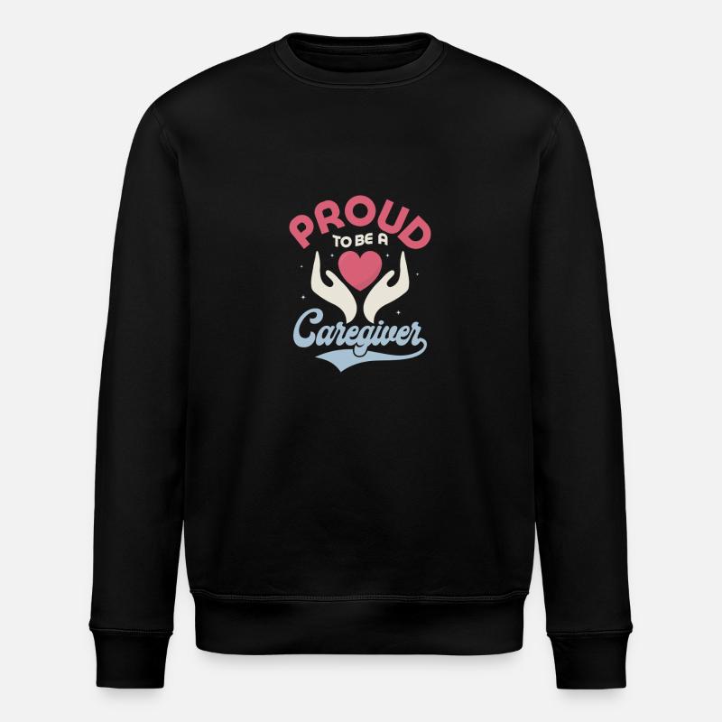 Fier d’être un aidant - Sweat bio ROLLER Stanley/Stella Unisexe - noir