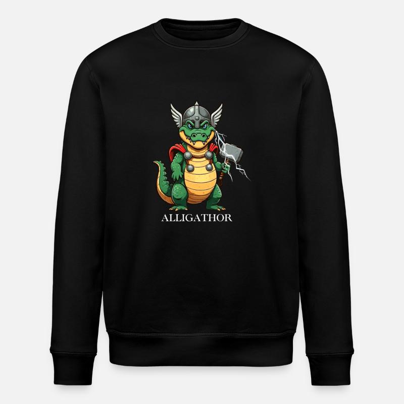 Alligathor - Stanley/Stella Unisex Bio-Sweatshirt ROLLER - Schwarz