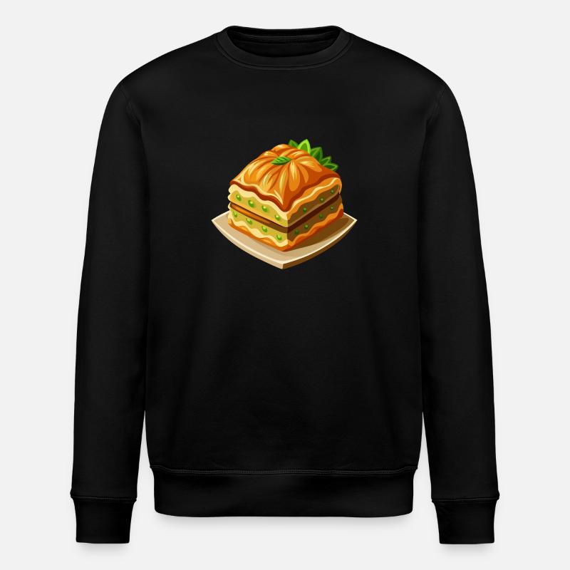 Baklava - Turkish Dessert - Gift - Stanley/Stella ROLLER Unisex Organic Sweatshirt - black