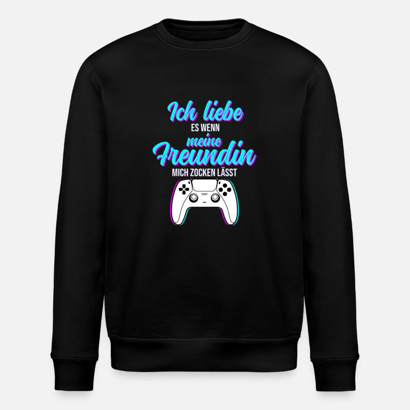 Gaming Valentin - Stanley/Stella Unisex Bio-Sweatshirt ROLLER - Schwarz