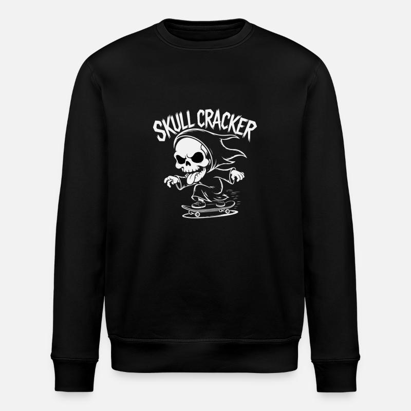 SCHÄDEL-CRACKER - Stanley/Stella Unisex Bio-Sweatshirt ROLLER - Schwarz