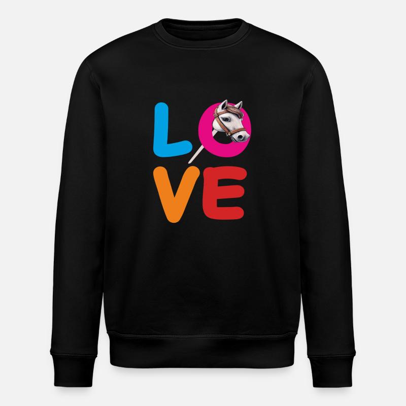 CHEVAL D’AMOUR - Sweat bio ROLLER Stanley/Stella Unisexe - noir