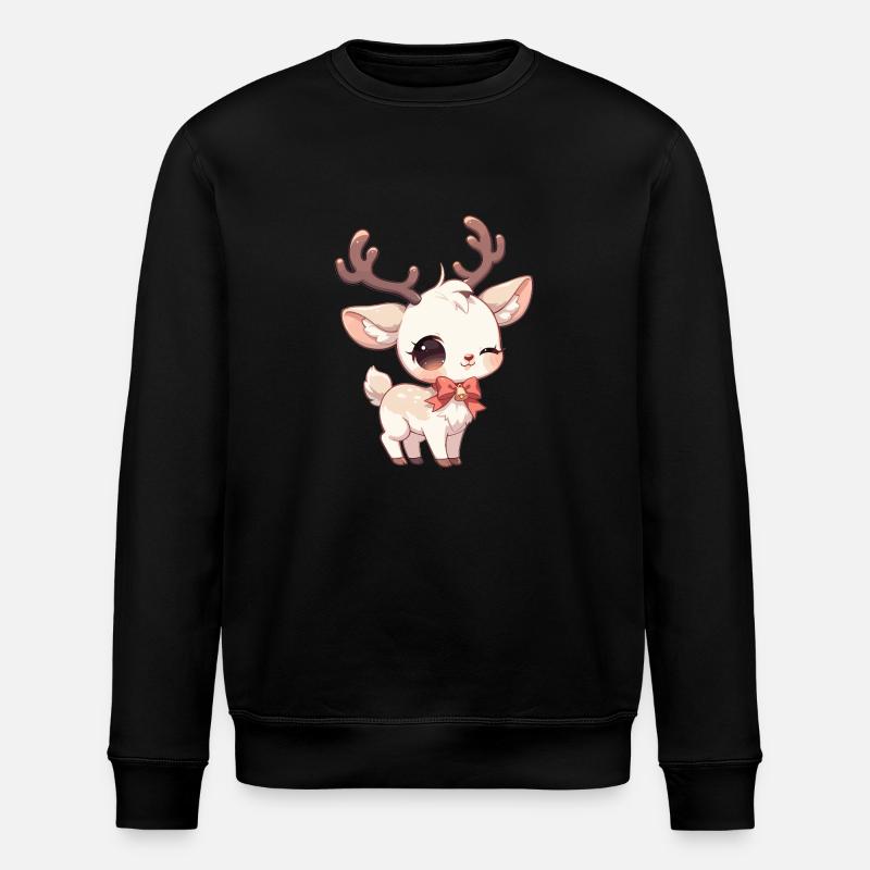 Reindeer Reindeer - Stanley/Stella ROLLER Unisex Organic Sweatshirt - black
