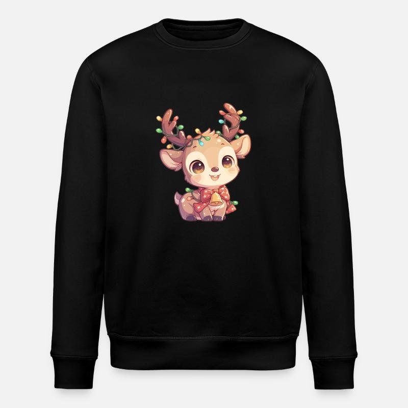 Reindeer Reindeer - Stanley/Stella ROLLER Unisex Organic Sweatshirt - black