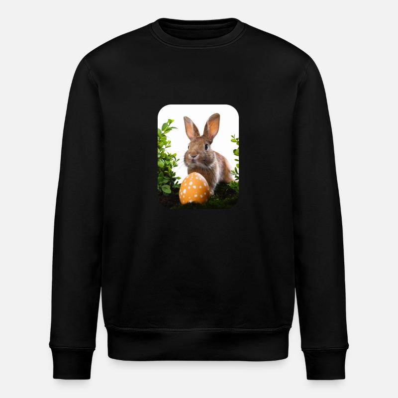 Lapin de Pâques - Sweat bio ROLLER Stanley/Stella Unisexe - noir