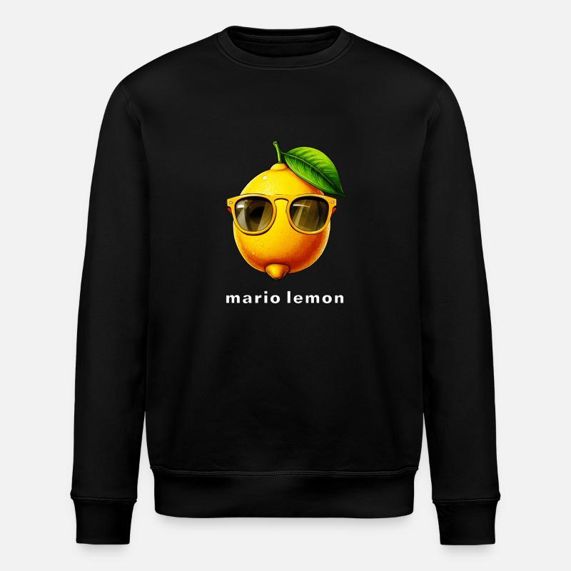 LEMON mario lemon - Stanley/Stella ROLLER Unisex Organic Sweatshirt - black