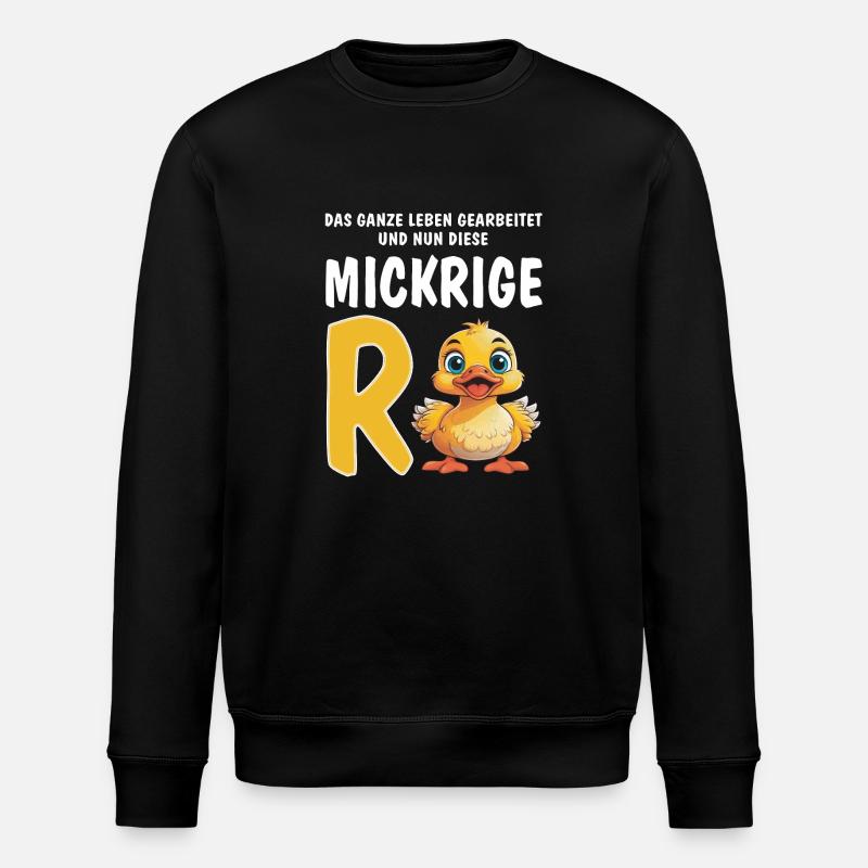 CETTE MAIGRE RENTE - Sweat bio ROLLER Stanley/Stella Unisexe - noir